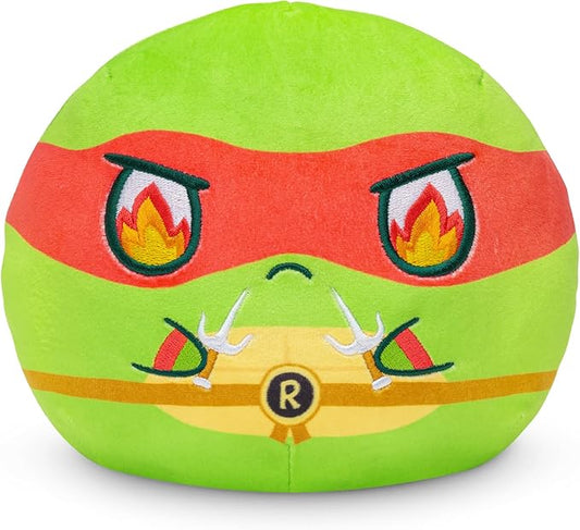 TeeTurtle Teenage Mutant Ninja Turtles 6" Reversible Plushie - Raphael - Cute Kawaii Soft Stuffed Animal