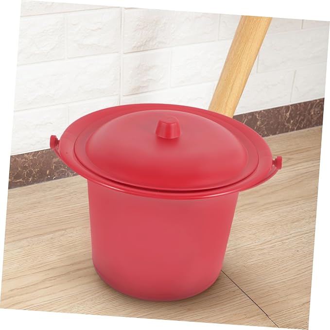 Cabilock Riser Spittoon Bucket Buckets with Lids Portable Toilet Travel Pee Bottle Potty Urinal Pot Chinese Chamber Pot Spittoon Bedroom Urinal Toilet Basin Enamel Bucket Pp Travel Potty