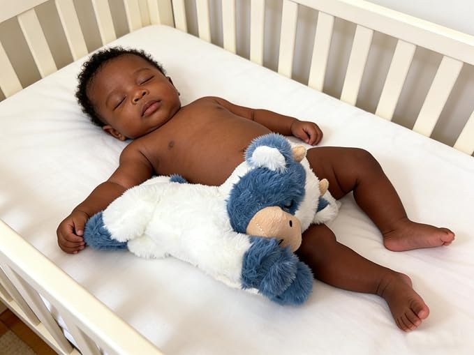 Cute Cow Plush Stuffed Animal Doll Toy 10 inch for Girls Boys (pa Cow Blue)