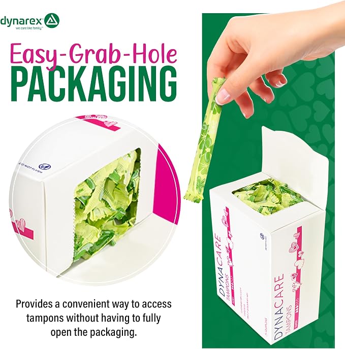 Dynarex Super Tampons – Bulk Feminine Hygiene Product with Cardboard Applicator – 7 Hour Protection – 9 Boxes, 225 Total Tampons