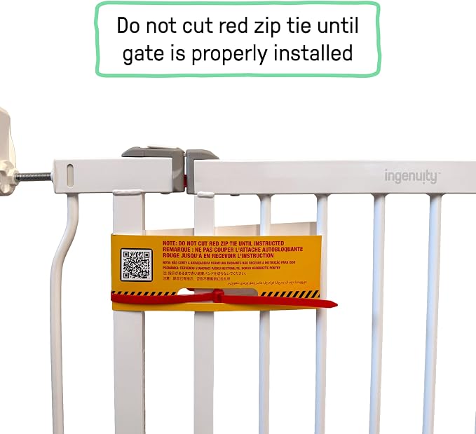 Ingenuity Decorative Extra Tall Baby Gate & Dog Gate, 28.5"-48" Wide, 36" Tall, Hardware or Pressure Mounted, Install on Top or Bottom of Stairs, Banister, or Doorway - Bronze