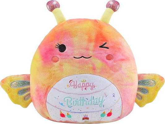 Stuffed Animal Cow Plush Toys 14 Inch Soft Unicorn Plushies Pillow Cute Rainbow Plushies Room Decoration Birthday Gifts for Kids Toddlers Girls and Boys (Large Butterfly)