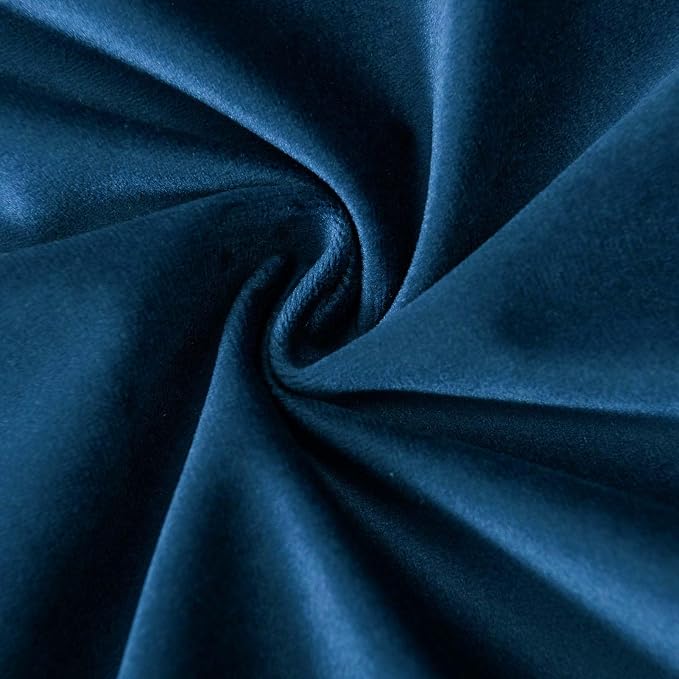 28x28 Pillow Covers Decorative Velvet Throw Pillow Covers Set of 2,Navy | JUSPURBET Luxury Euro Cushion Covers with Invisible Zipper for Modern Couch Sofa Bed Living Room Bedroom Home Decor