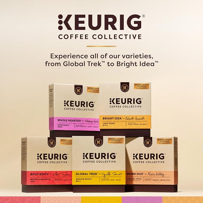 Keurig Coffee Collective, Warm Hug by Moira Kelley, Caramel Spice Flavored Coffee, Single Serve Keurig K-Cup Pods, 20 Count
