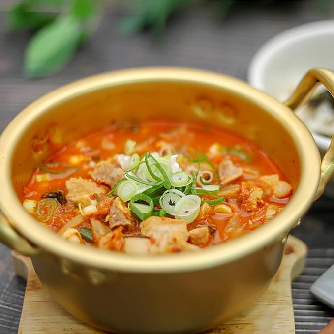 Korea noodle pot Yangeun Aluminum Noodle Pot 6.3" (16cm) | Traditional Korean Cookware for Ramen, Soup & Stew
