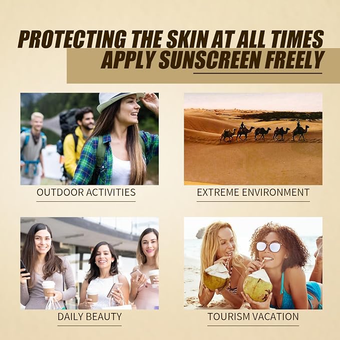 2 Pcs Relief Organic Korean Sunscreen SPF50+, Rice and Probiotics SPF50+ PA++++ Face Skin Care Sunscreen for All Skin Type and UV Defense.