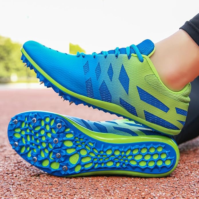 Men Women Kids Track and Field Shoes Professional 8 Spikes Running Racing Sneakers Breathable Lightweight Sprinting Shoes