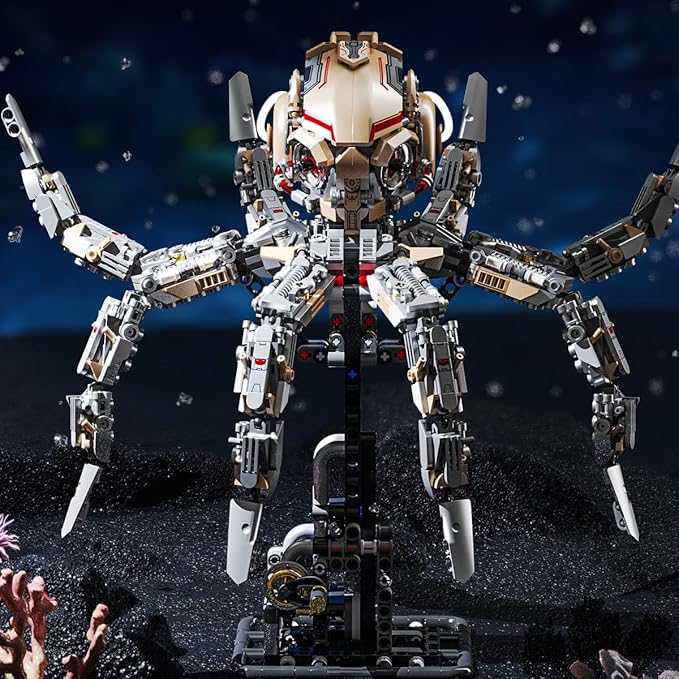Animal Mechanical Octopus Building Blocks Toys, Gifts for Children and Adults（1768 PCS）