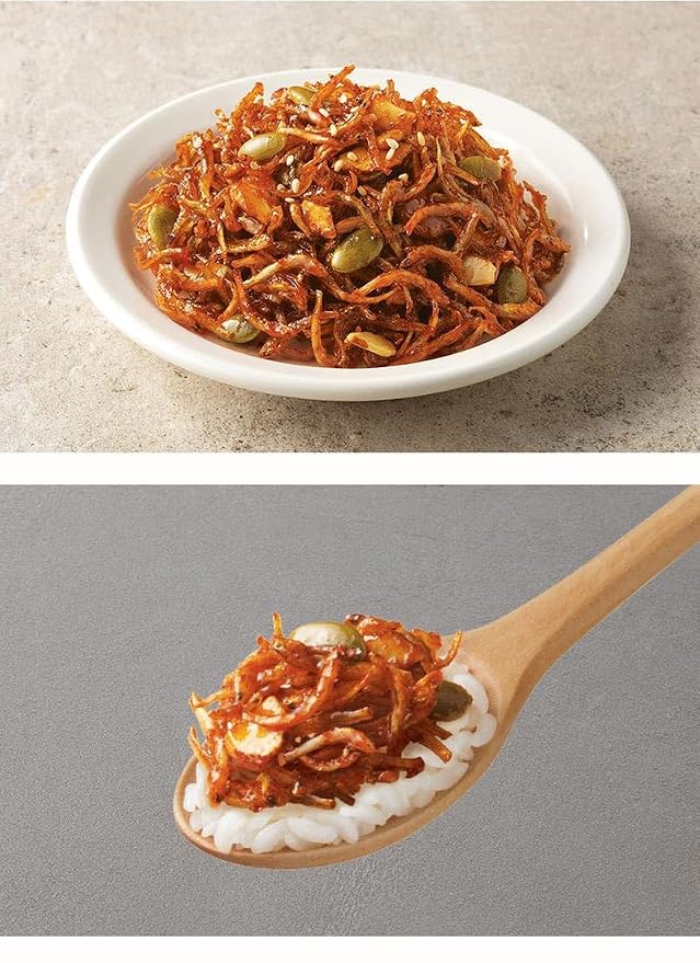 KOREAC_ Spicy stir-fry anchovies 3.52 oz Korean banchan/Side Dish 고추장멸치볶음 100g (50g*2packs)