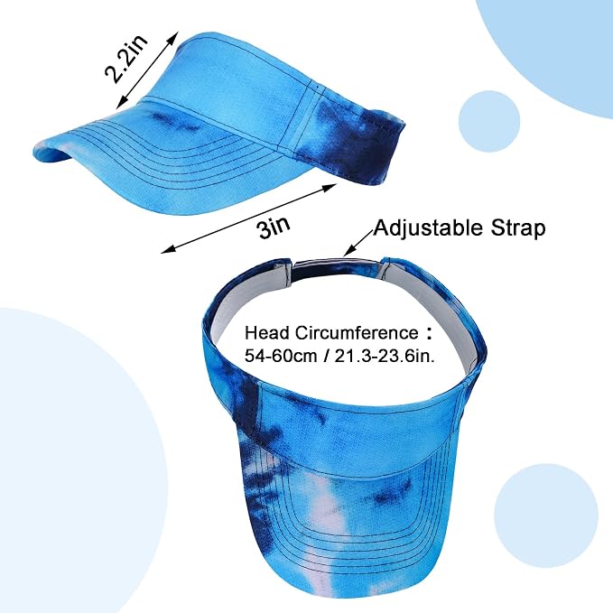 Marrywindix 1 Piece of Sport Wear Athletic Visor Sun Sports Visor Hat Visor Adjustable Cap for Women and Men