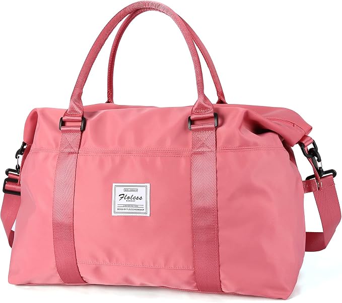 Travel Duffel Bag, Carry On Overnight Weekender Bags for Women | Travel Bag with Wet Pocket & Trolley Sleeve, For Spirit Airlines 18x14x8 Personal Item Bag