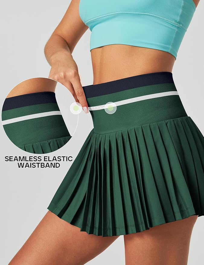 Pleated Tennis Skirt with Pockets for Women Tennis Skort for Woman High Waisted Golf Skirts Athletic Skirt