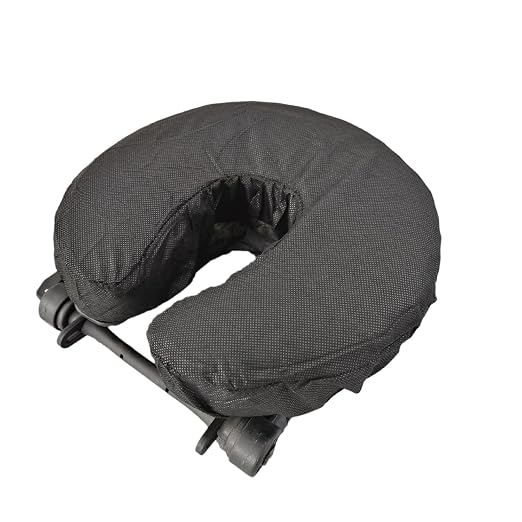 ZMDREAM Headrest Covers Fitted Disposable Massage Face Cradle Covers Stretchy Universal Size Black 600PCS