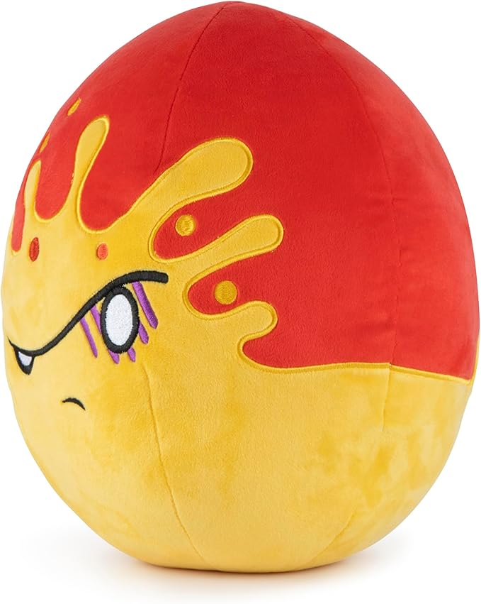 Jay Franco Toikido Plush Pillow Buddy - Soft Plushie Stuffed Pillow, 13 Inches Red - Bad Egg