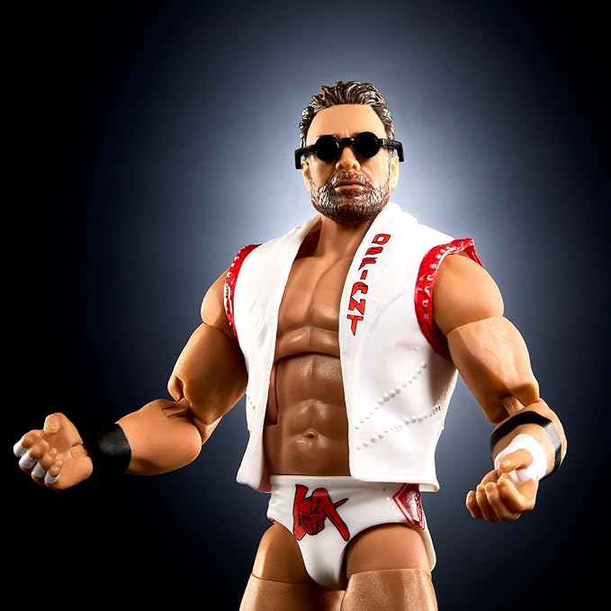 Mattel WWE Elite Action Figure & Accessories, Series #120, 6-inch Collectible LA Knight with 25 Articulation Points & Swappable Hands
