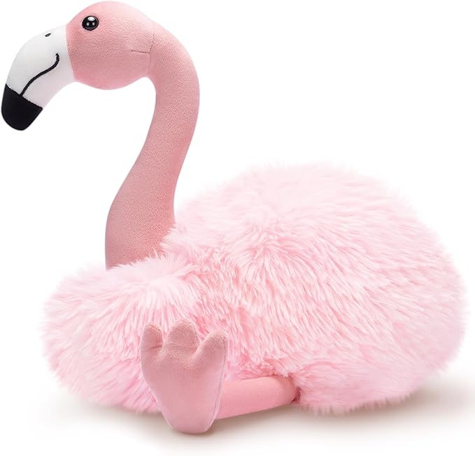 IKASA Flamingo Stuffed Animals Plush Toys,17.5 inches Soft and Cuddly Hugging Throw Pillow Toy, Gift for Kids Girls Boys