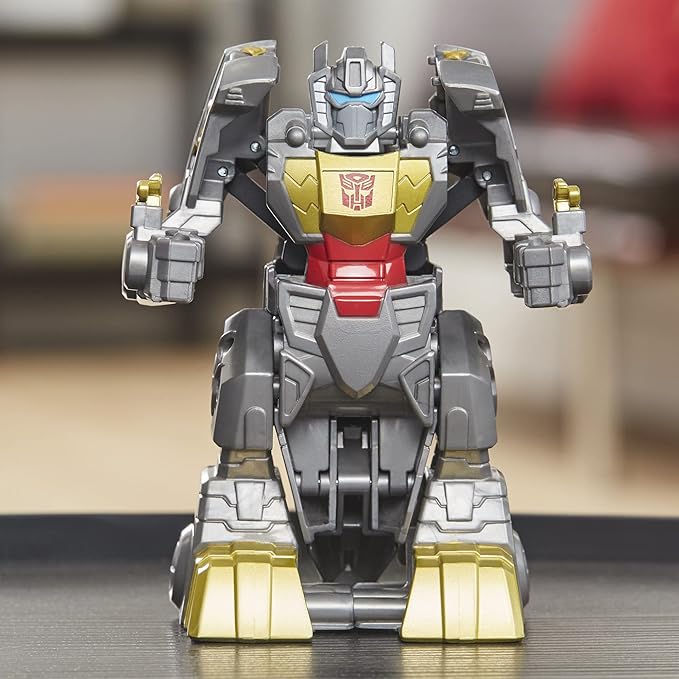 Transformers Classic Heroes Team Grimlock Converting Toy, 4.5-Inch Action Figure, Preschool Toys, Ages 3+ (Amazon Exclusive)