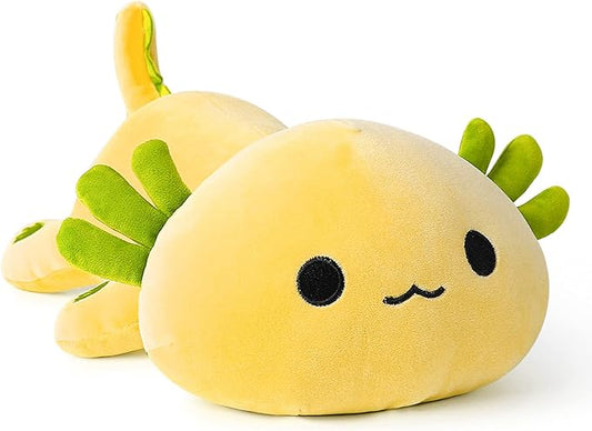 Onsoyours Cute Axolotl Plush, 19" Soft Large Stuffed Animal Salamander Big Plush Pillow, Kawaii Plushie Toy for Kids (Yellow Axolotl, 19")