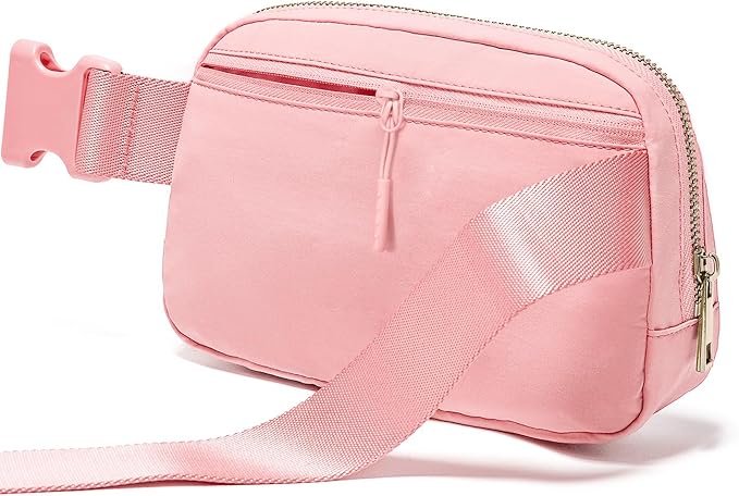 Gitus Customizable Belt Bag Fanny Pack for Girls Age 6-8 & 8-10 with Initial - Trendy Teen Girl Gift (Light Pink-Z)