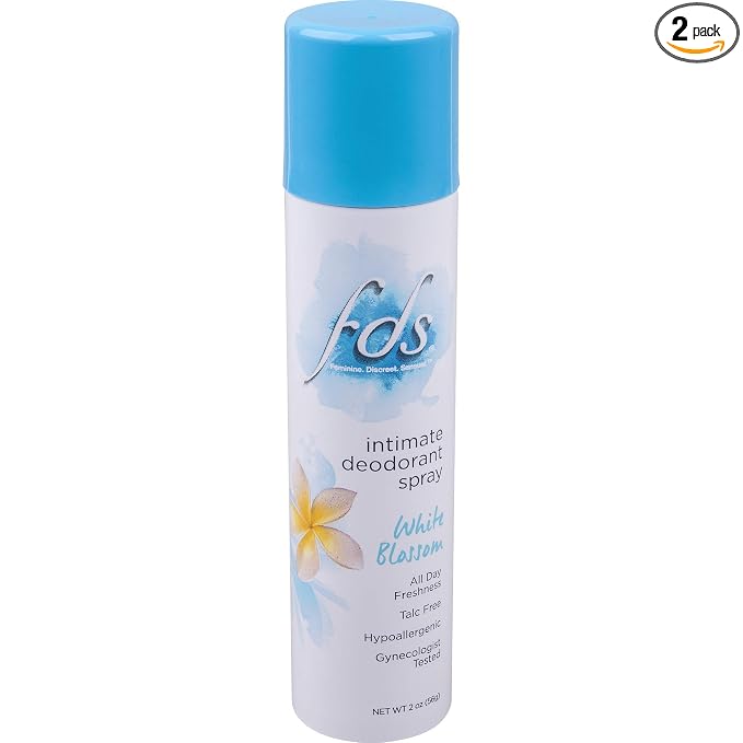 Fds Intimate + Body Dry Spray Deodorant White Blossom 2 Ounce (Pack of 2)