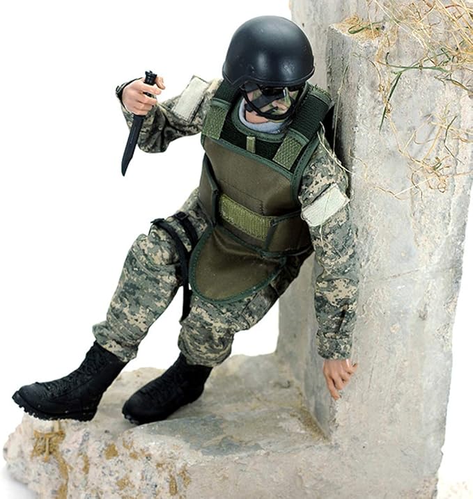 12 Inch Action Figures Military Set, 1/6 Scale Action Figures Set with Weapons and Accessories