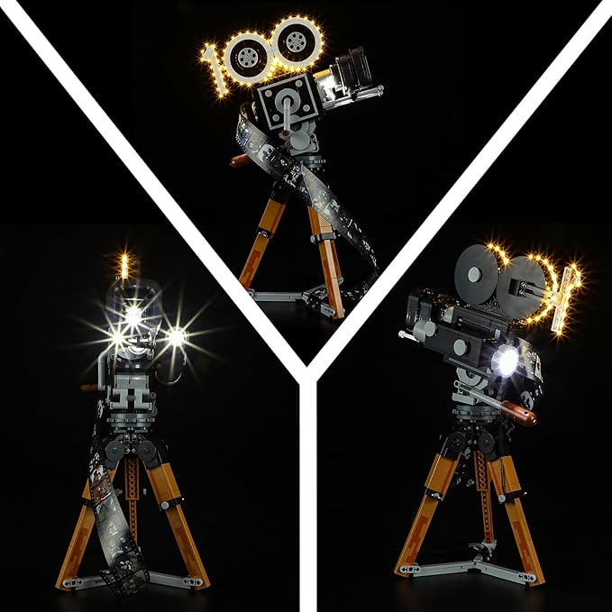 LED Light Kit for Lego 43230 Walt Disney Tribute Camera Set, Compatible with Lego 43230 Building Blocks Model(Not Include Blocks Set)