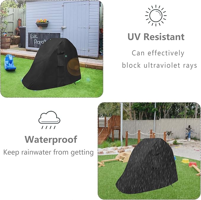 Toddler Slide Cover,Fit to Hide and Seek Climber,Waterproof Dust Proof Anti-UV Outdoor playset toy Cover,Cover only
