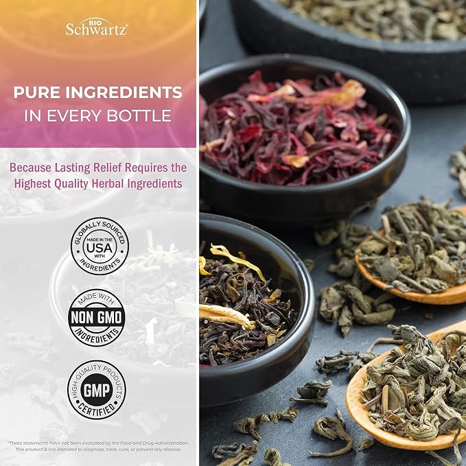 Herbal Menopause Support for Women - Supports Healthy Mood and Balance with Milk Thistle Chasteberry Black Cohosh Red Clover Turmeric Ginger - Menopause Supplements for Women - 60 Veggie Capsules