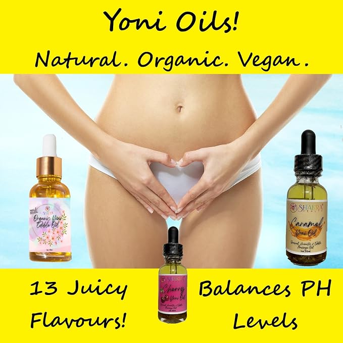 Yoni Oil | Edible Massage & Body Ritual Oil. Balance PH & Scent. Intimate Feminine Hygeine. Tantric Pleasure & SexuaI Health. Organic, Natural, Vegan. Vaginal Yoni Oil (Yoni)