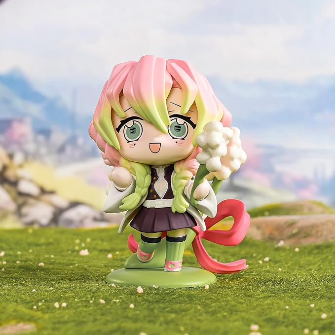 POP MART Demon Slayer Birth Flower Series Figures, Blind Box Figures, Random Design Action Figures Collectible Toys Home Decorations, Holiday Birthday Gifts, Single Box