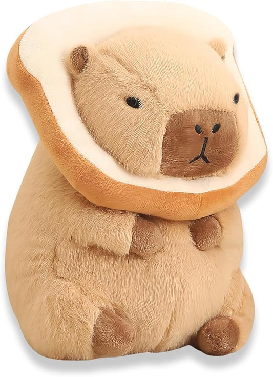 Cute Capybara Plush-15.7Inch Soft Toast Capybara Stuffed Animals Pillow-Kawaii Capibara Animal Plushies Toy,Great Capybara Birthday Present for Girls and Boys