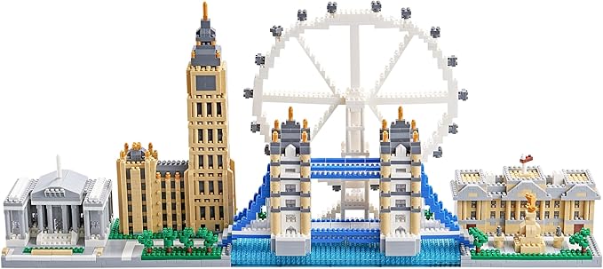 New Architecture London Skyline Building Set - Fun & Satisfying Model Kit with 3430pcs - Gift for Adults & Kids 14+ - Micro Mini Blocks