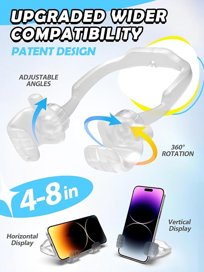 Valentines Gifts for Teens Girls Boys Kids Adults Cell Phone Stand: UPGRADE Adjustable Thumbs Up Lazy Phone Holder for Desk Cool Gadgets Fun Birthday Gifts for Women Husband Wife Easter Gifts for Kids