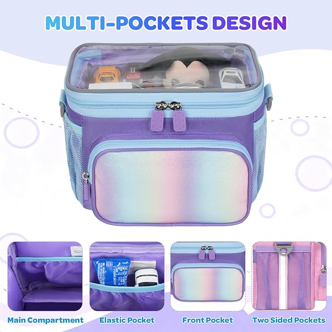 Kids Bike Basket, Front Frame Handlebar Bag for Toddler Scooter Tricycle Bicycle, Cute Small Fabric Bicycle Basket for Boys & Girls,