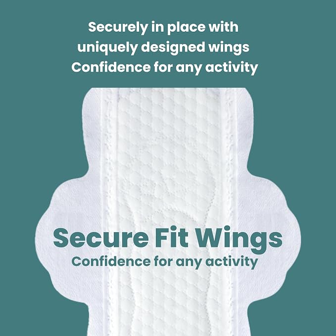 uNeat Ultra Thin Sanitary Pads for Women, Long Overnight Period Pads with Wings, Feminine Care, Heavy Absorbency, Unscented, Sanitary Napkins, (Size 3, 20 Count)