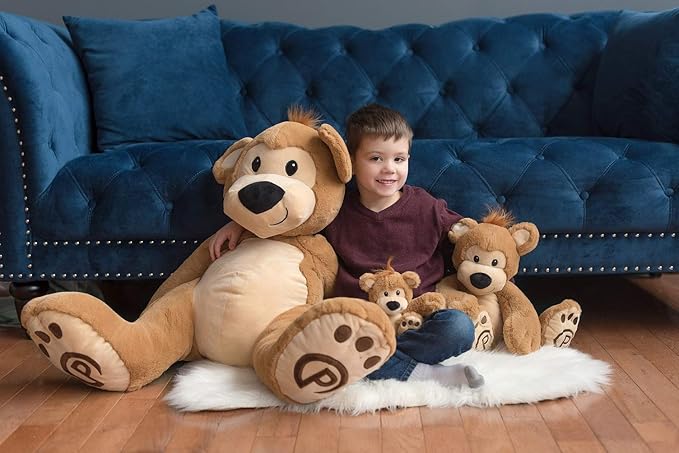 Plushible Pawley The 10" Teddy Bear Stuffed Animal - Teddy Bear Plush Toy with Embroidered Details, Soft Stuffed Toy for Babies, Toddlers & Kids, Ideal for Birthdays