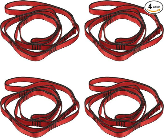 PATIKIL Daisy Chain Straps, Strong Climbing Strap Adjustable Nylon Chain Sling with Loops for Aerial Yoga Hammock Swing