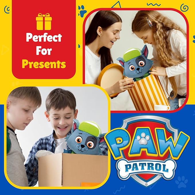 TY - Paw Patrol Collection, Rocky, All The Heroes of The Puppy Squad in Floppy Version, Soft Plush to Collect, Gift Idea for Young and Old - 20 cm - T44019