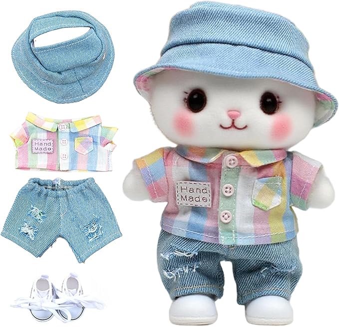 17cm Dolls Clothes - 6.7 Inches Cute Clothes Outfit & Accessories,17CM Doll of The House Accessories Outfits (Style-b (No Doll))