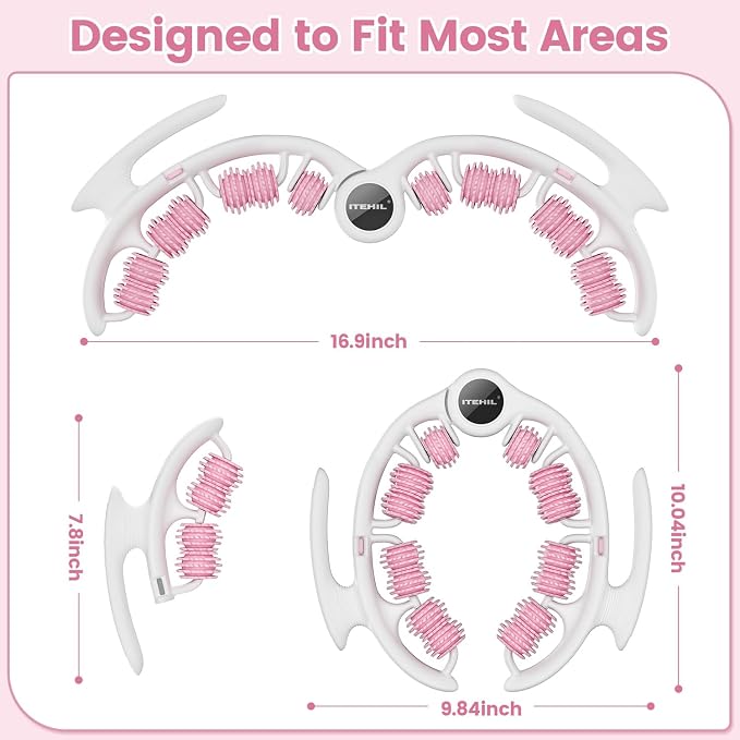 ITEHIL Lymphatic Drainage Massager, Anti Cellulite Massage Roller, Cellulite Remover Fascia Massage Tool for Arms, Legs, Stomach & Buttocks