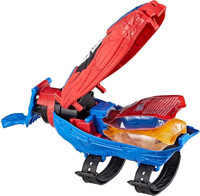 Marvel Spider-Man Real Webs Ultimate Web Blaster, 2-in-1 Blaster, Role Play Toy, Spider-Man Costume, Spider-Man Toys for Kids 5 and Up
