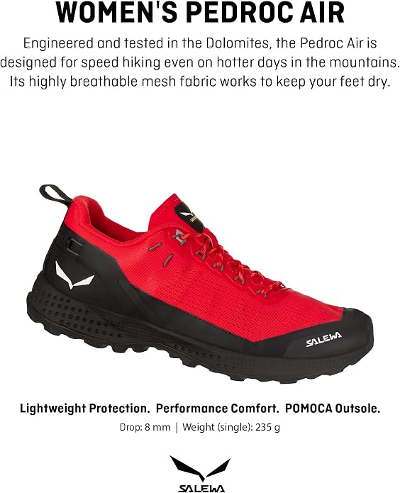 Salewa Women's Pedroc Air Hiking Shoes | Lightweight, Breathable Trekking & Trail Shoes