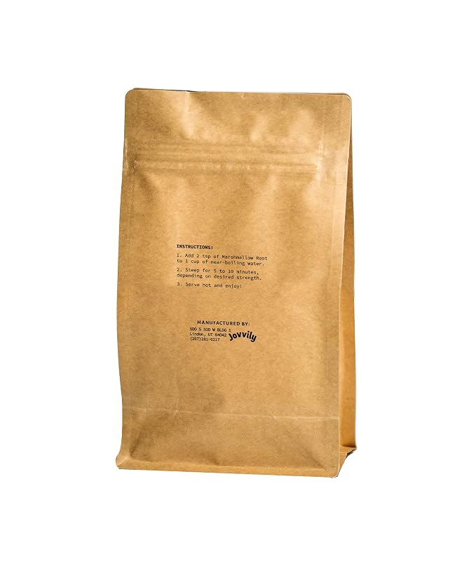 Jovvily Marshmallow Root - 4 oz - Cut & Sifted - Herbal Tea
