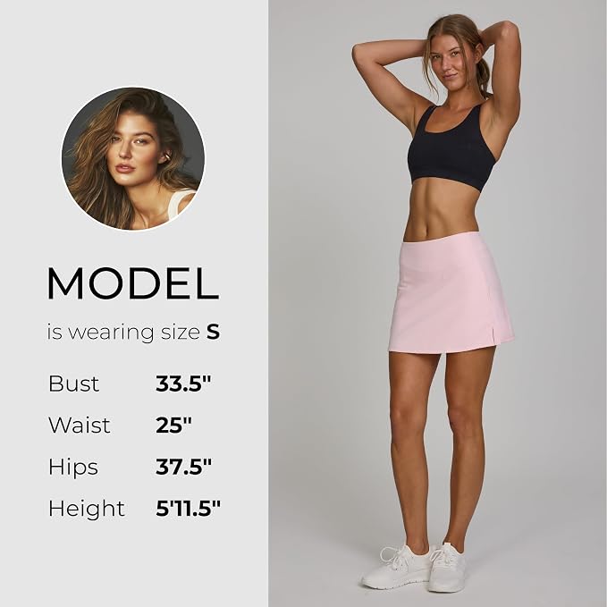 Spyder Skorts for Women - Built-in Shorts, Skirt for Golf Tennis Pickleball | Stretch fabric; true to size; inner shorts liner; lightweight; breathable; ideal for gym, running, yoga, hiking, work outs