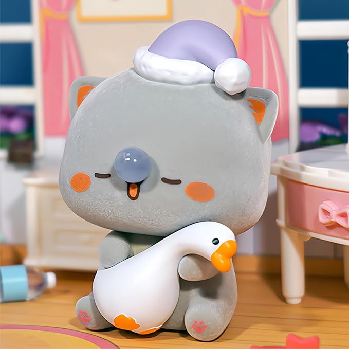 BEEMAI Mitao Cat Love is Like A Peach Series 1PC Blind Box Random Design Cute Figures Collectible Toys Birthday Gifts