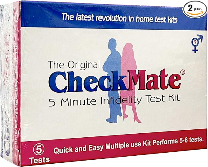 Check Mate Infidelity Test Kit - 10 Tests - Check your spouse, boyfriend, girlfriend, partner.