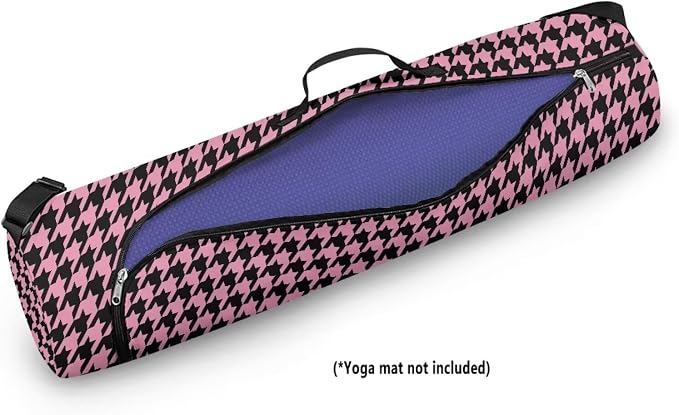 Yoga Mat Bag with Adjustable Shoulder Strap and Handle Zipper, 30in Wide x 6.3in Diameter for Yoga Mat Storage