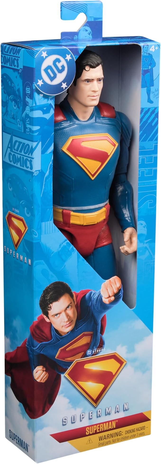 DC Comics, Superman 12-inch Superhero Action Figure, Kids Toys for Boys and Girls Pretend Play, for Ages 4 and Up