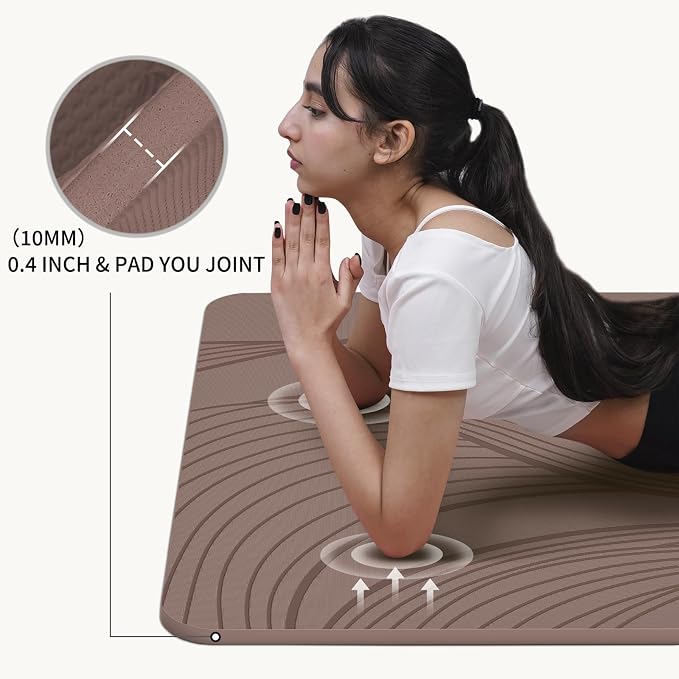 PAIDU Large Yoga Mat-72’x36’x0.4’ Extra Width ＆ Thick,Comfortable,Non-Slip Exercise Mat-Works Great on All Floor for Stretching,Yoga Studio,Gym or Home Workouts