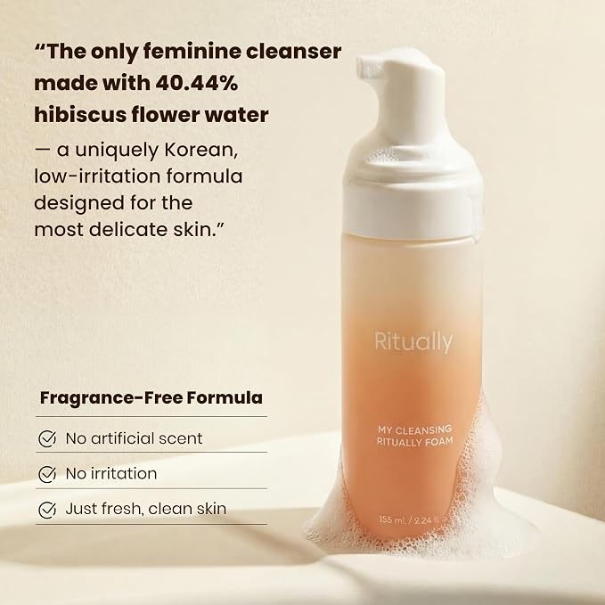 pH Feminine Foam Wash - Unscented, Sensitive Skin Cleanser - 5.24 oz